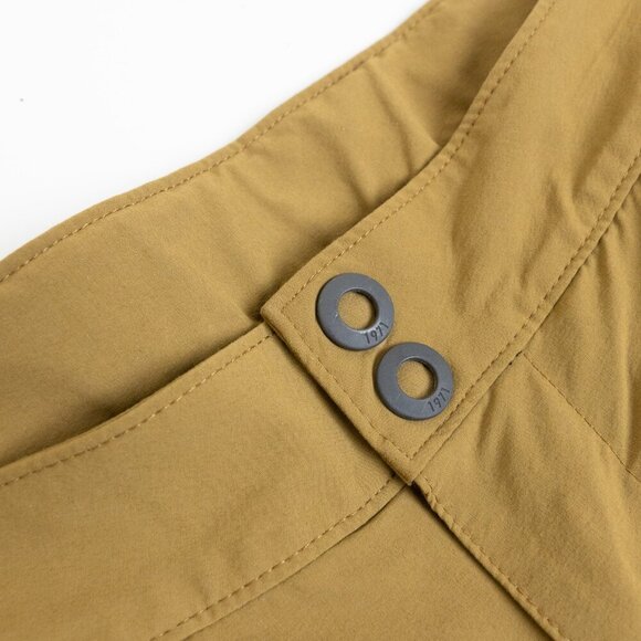 ✨ MEC Crinkum Plus Shorts Padded Mustard Brown Mountain Biking Size 36 - Picture 7 of 16